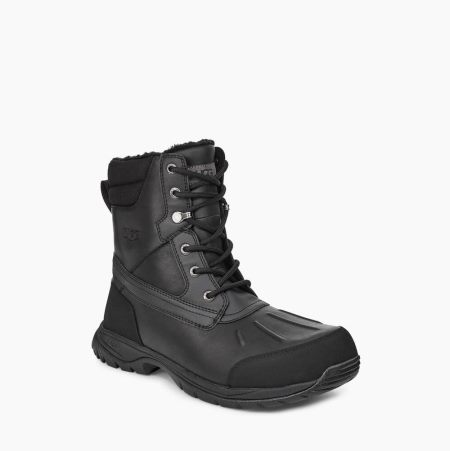 UGG Felton Black Waterproof Boots for Men (GRUN21473)